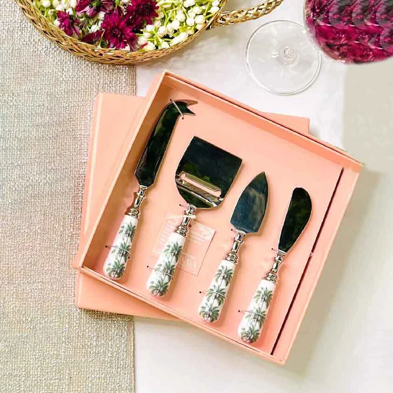 Stylish rose gold cutlery-Cheese Knives, Set of 4 - Rambagh Regalia