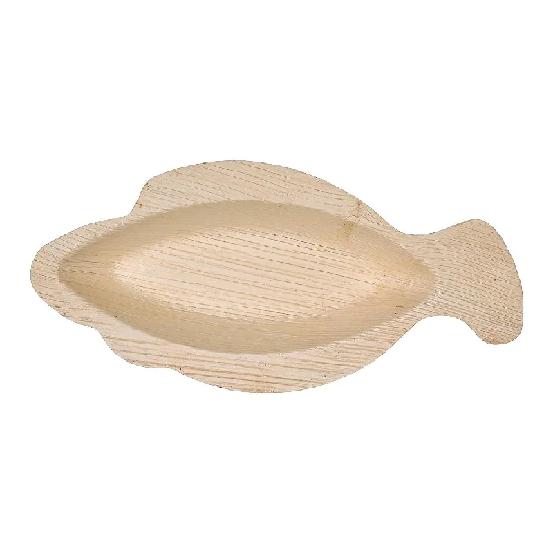 Lightweight bamboo trays-9" Fish Natural Palm Leaf Eco-Friendly Disposable Trays