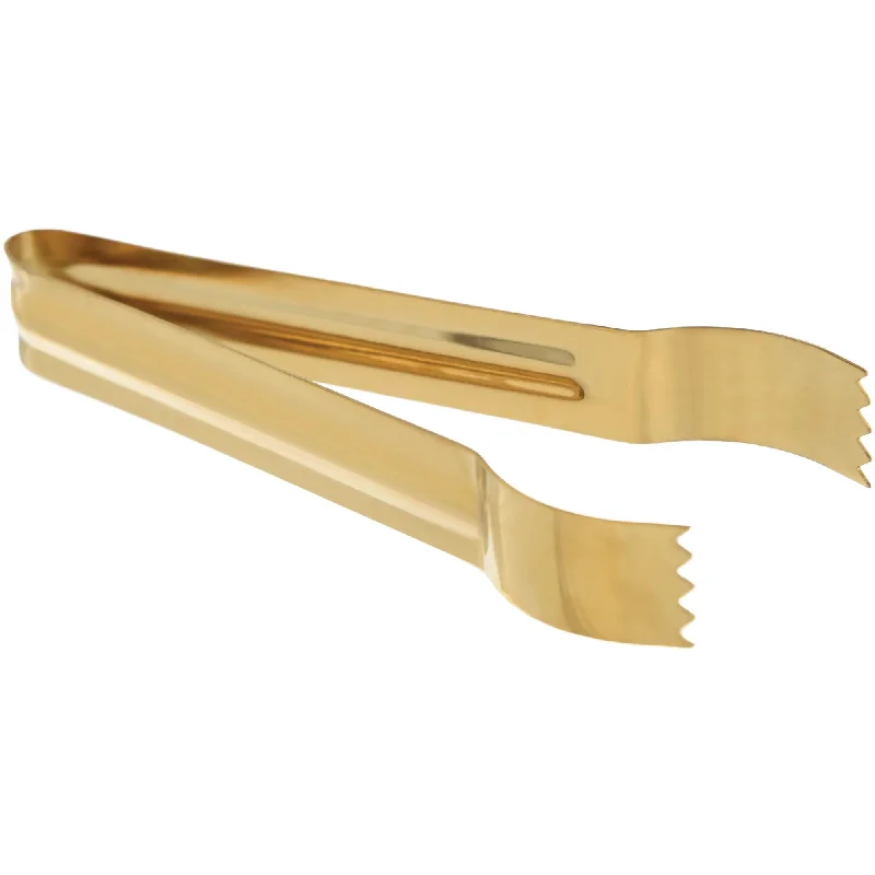 Handmade clay soup bowls-Gold Stainless Steel Serving Tongs, 1 Count