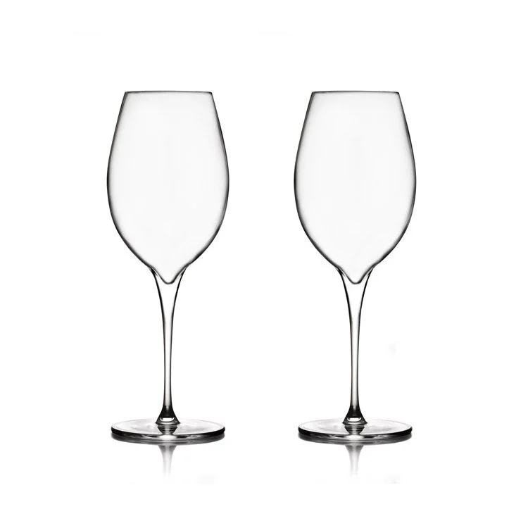 Elegant silver-rimmed teacups-Vie Pinot Grigio Wine Glasses Set of 2