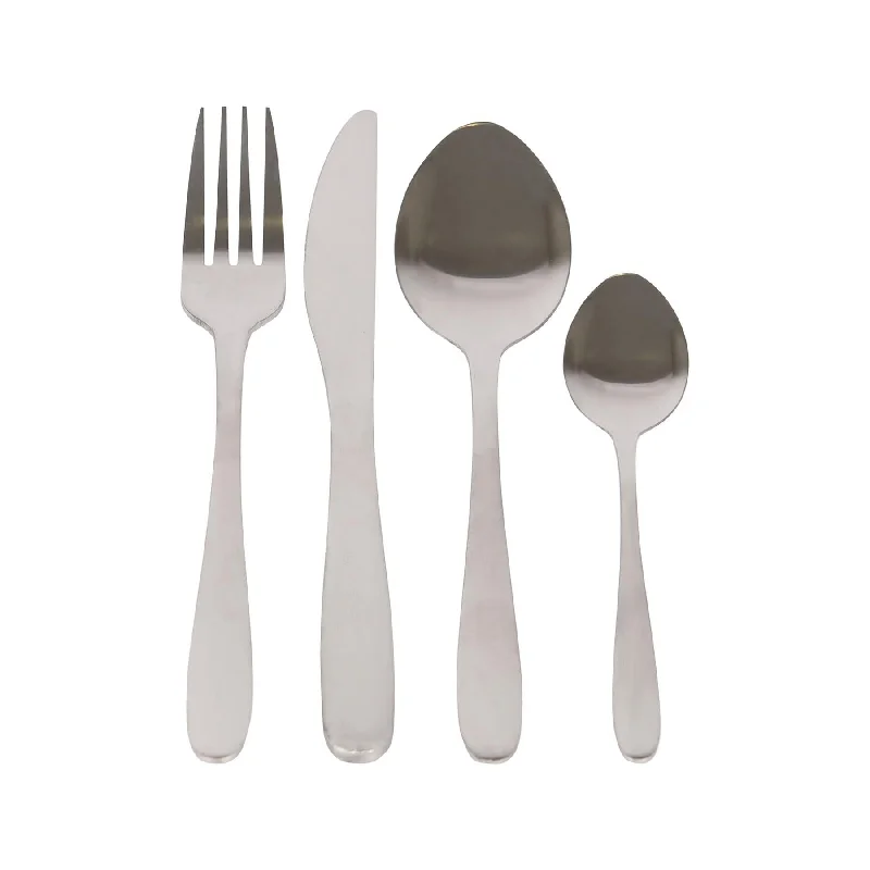 Shatter-resistant plastic plates-16pc Classic Stainless Steel Cutlery Set - By Excellent Houseware