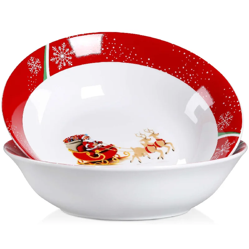 Novelty-shaped kids’ cutlery-Christmasdeer Bowls Set of 2