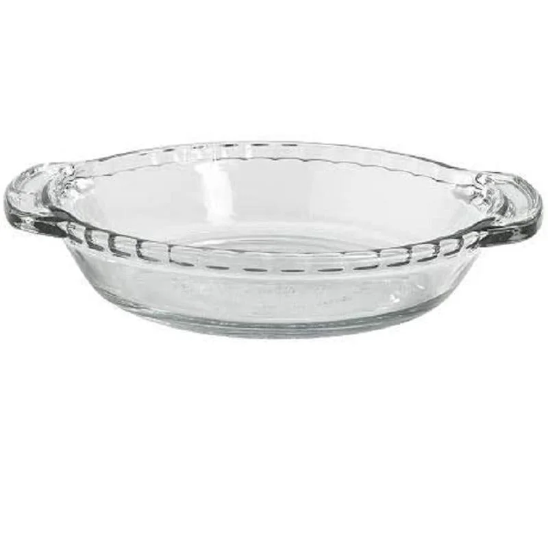 Luxury gold soup bowls-Anchor Hocking 6" Glass Pie Plate