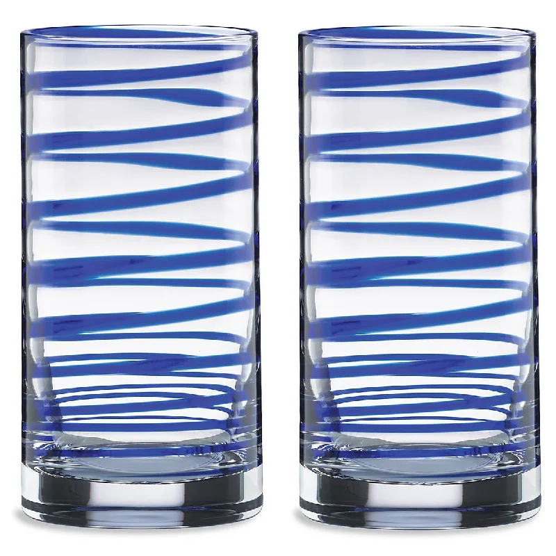 Matte finish stainless mugs-Charlotte Street 2-piece Highball Glass Set