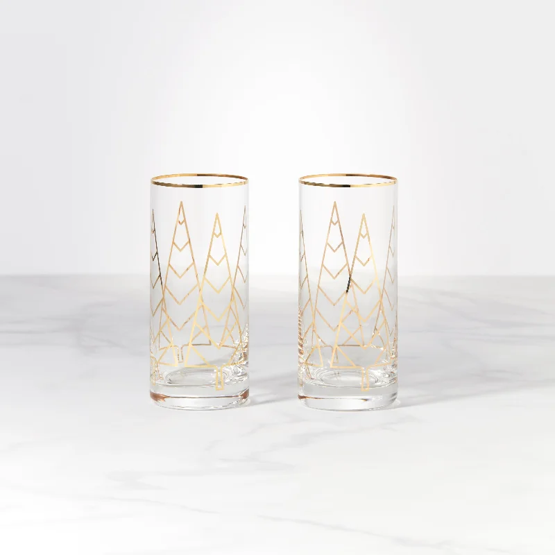 Custom engraved tumblers-Spruce Way™ 2-piece Highball Set