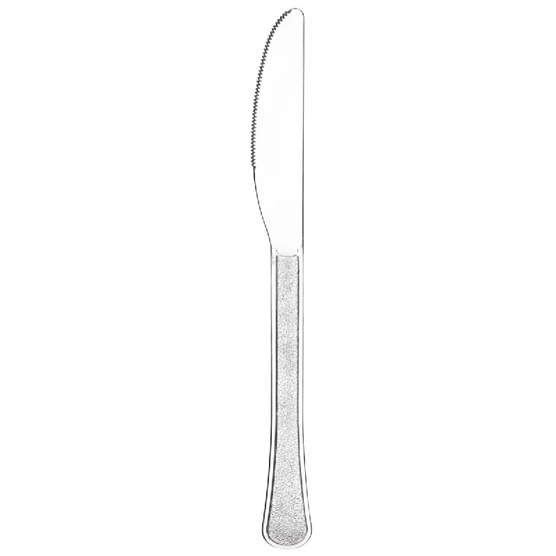 Durable stainless steel cutlery-Clear Plastic Knives, 20 Count