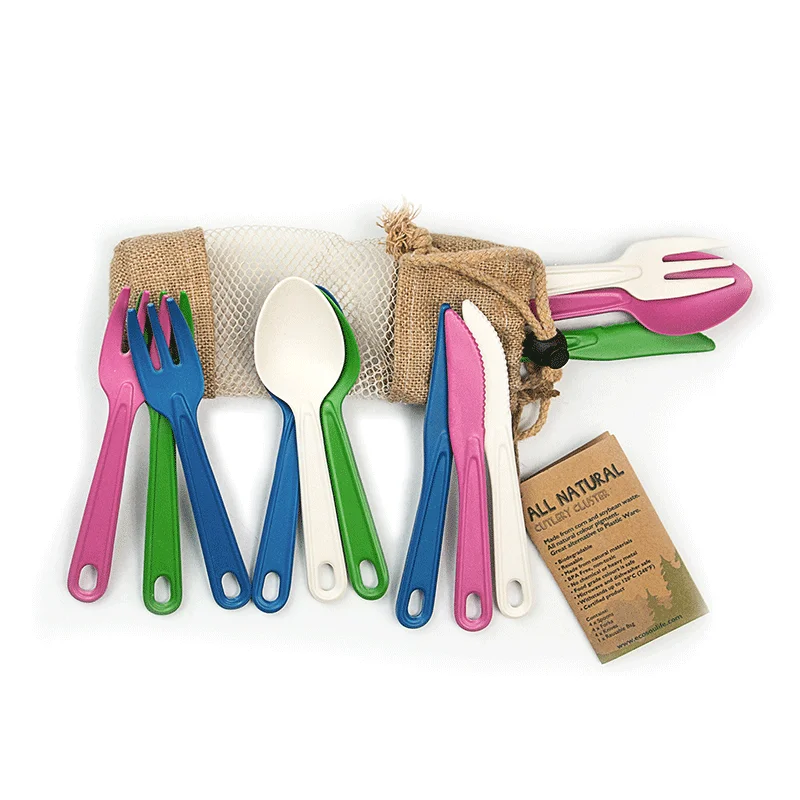 Lightweight bamboo cutlery-All Natural Cutlery Cluster