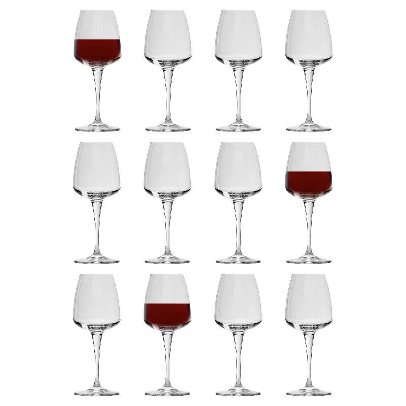 Classic white porcelain mugs-520ml Aurum Wine Glasses - Pack of 12 - By Bormioli Rocco