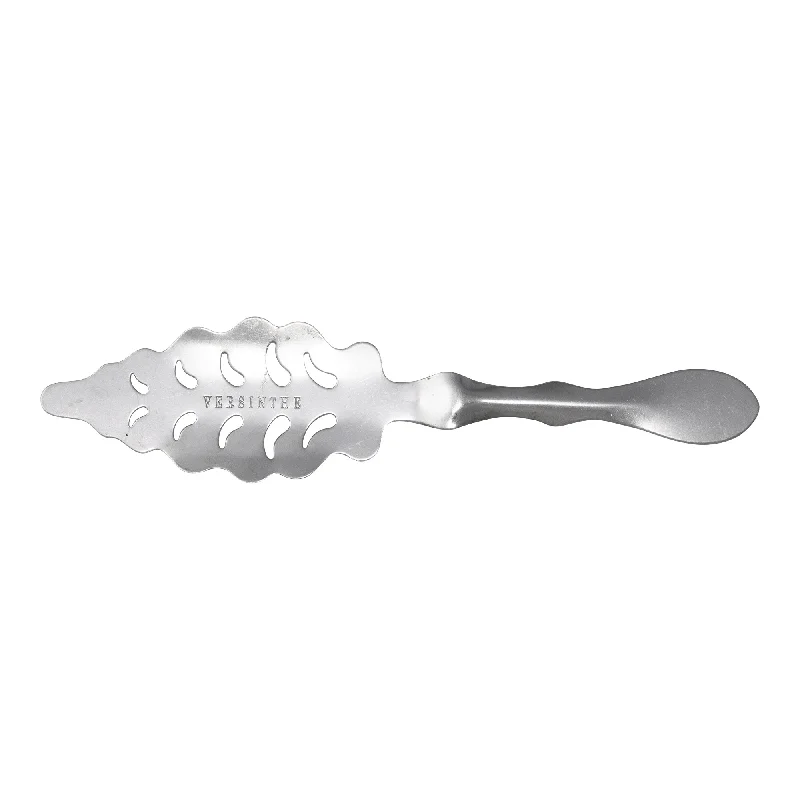 Sleek stainless steel knives-French Curvy Edge Absinthe Spoon