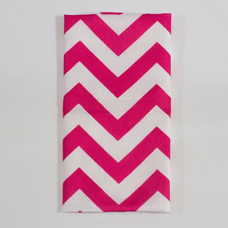 Festive Christmas tableware-Hot Pink Chevron Napkin