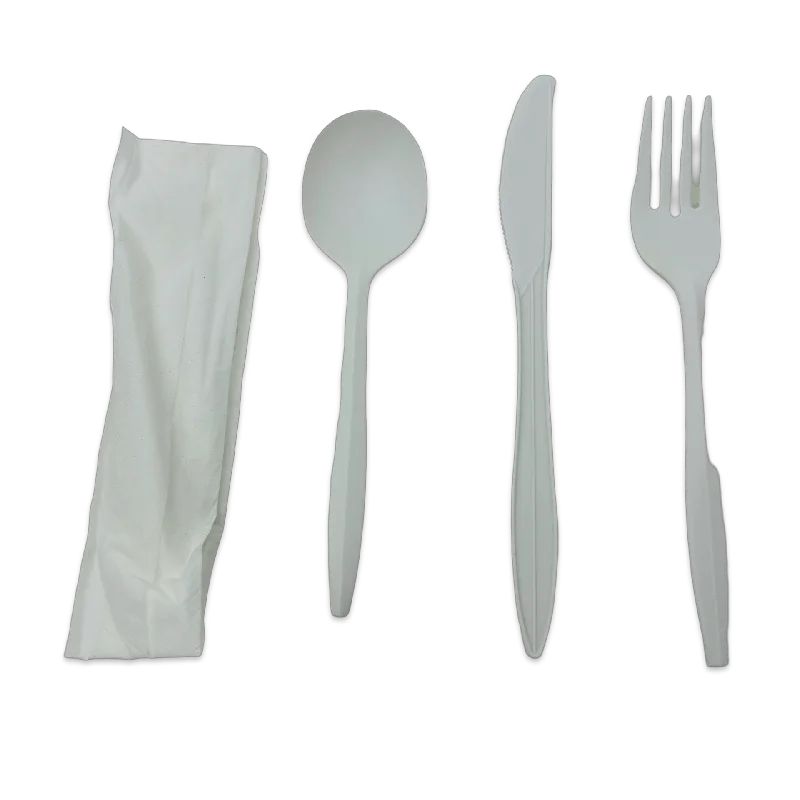 Durable melamine dinner sets-Cutlery Kit Medium-Weight PP [WHITE] (F/K/S/N)