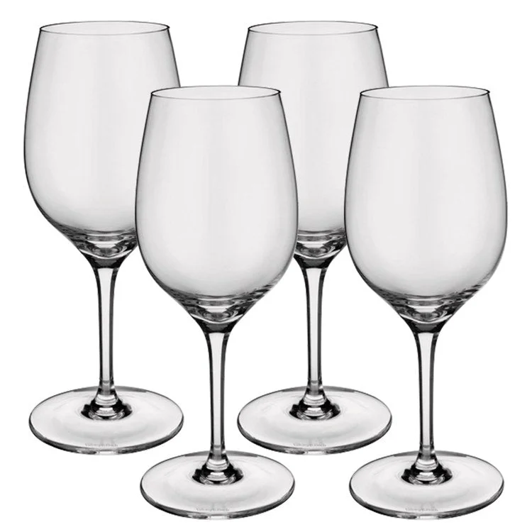 Heavy-duty glass beer mugs-Entree White Wine Set of 4