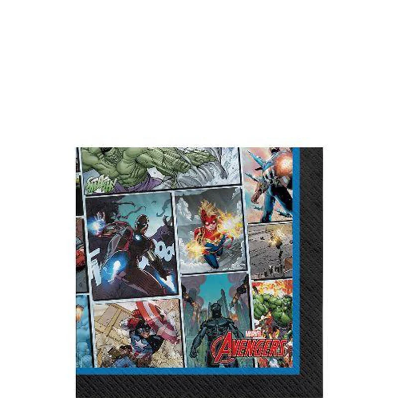 Hand-painted pottery dishes-Avengers Unite Beverage Napkins | 16ct