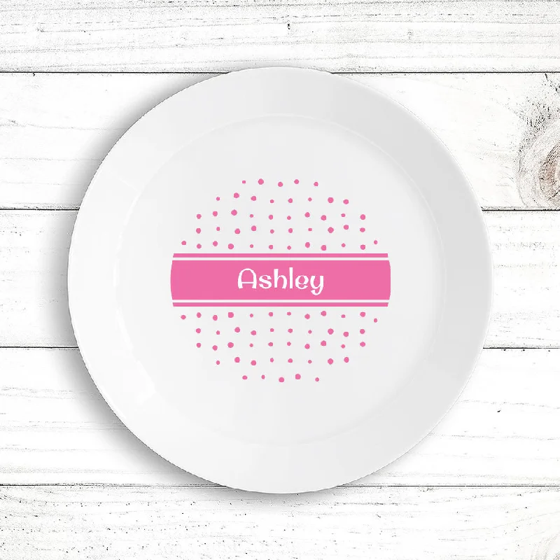 Dishwasher-safe melamine trays-Dotty Kids' Plate