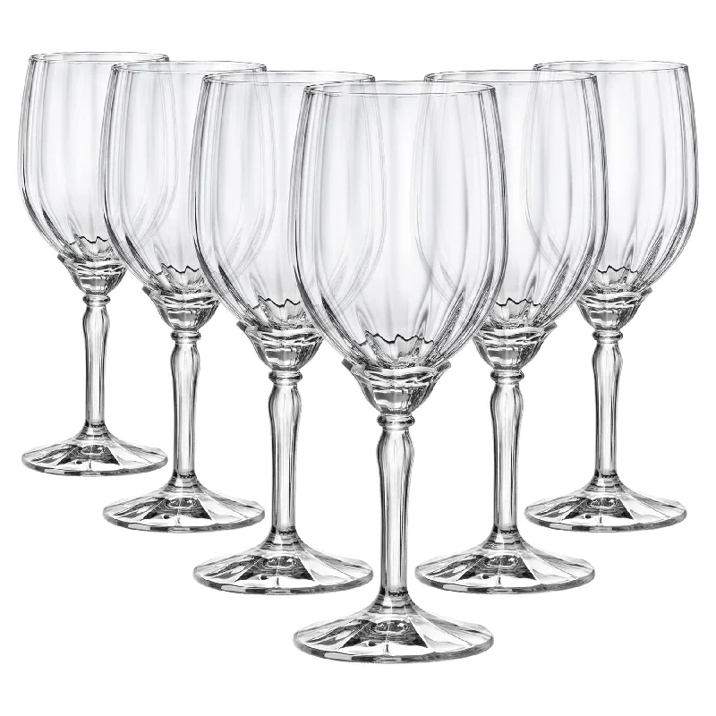 Personalized family name tumblers-380ml Florian White Wine Glasses - By Bormioli Rocco