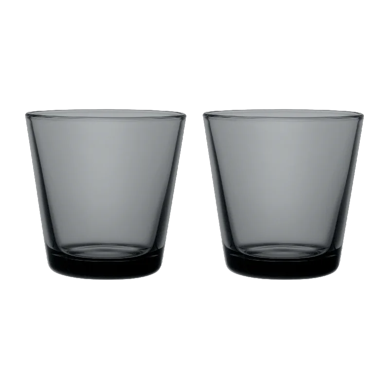 Vintage floral teacups-iittala Kartio Dark Grey Medium Tumbler (Set of 2)