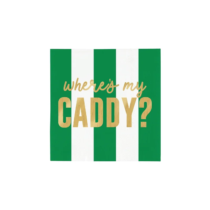 Designer porcelain teacups-Where's My Caddy Dessert Napkins 20ct