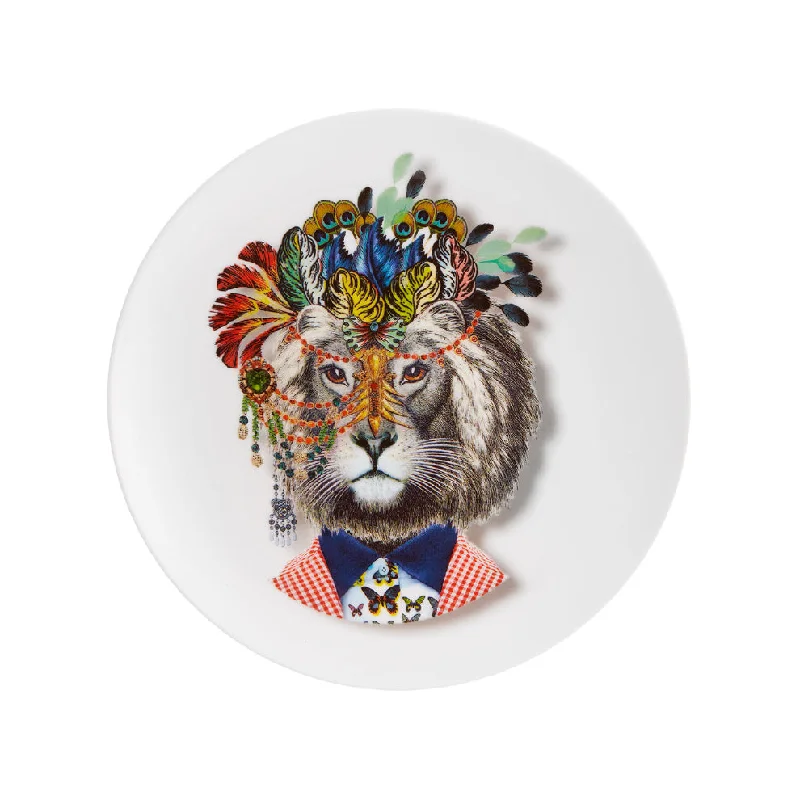 Festive holiday cutlery sets-Love Who You Want Dessert Plate Jungle King