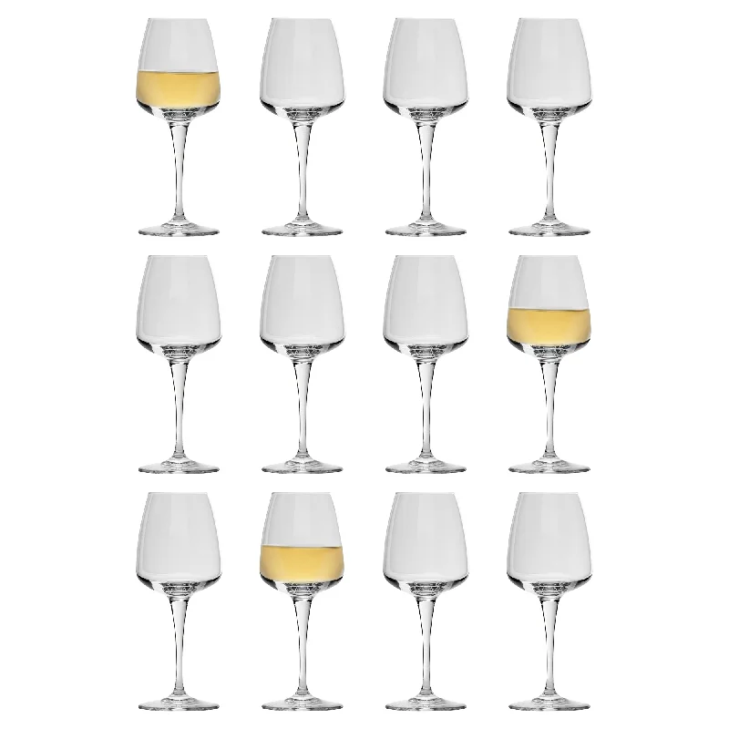 Vintage glass juice cups-350ml Aurum Wine Glasses - Pack of 12 - By Bormioli Rocco