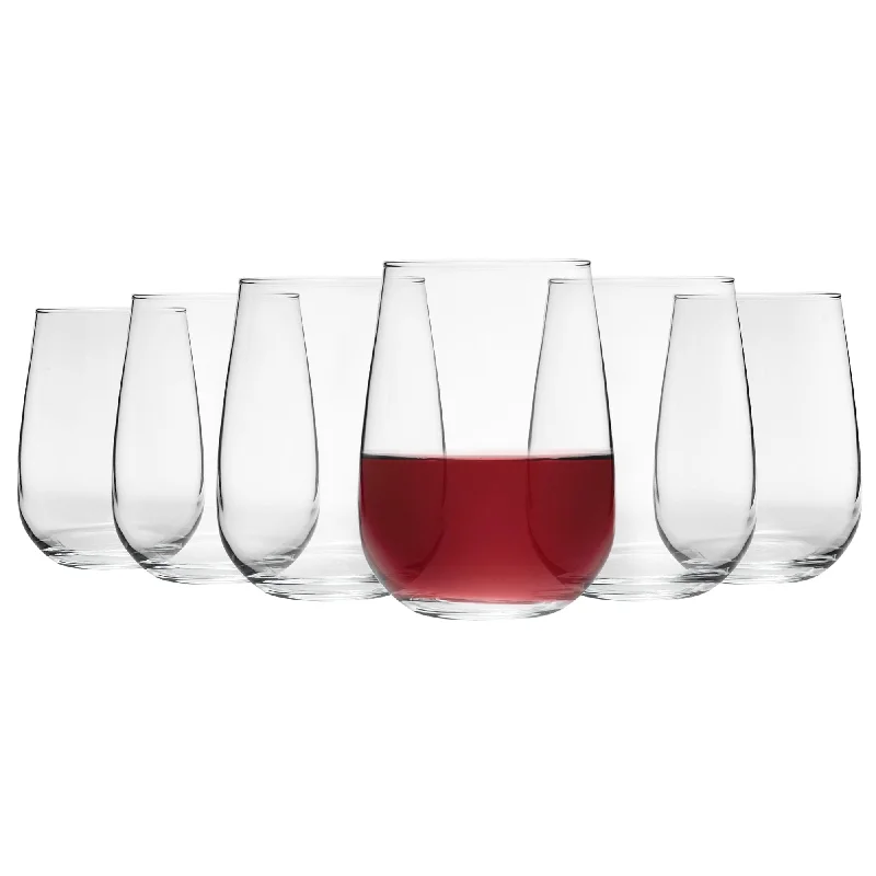 Personalized family name tumblers-590ml Gaia Stemless Wine Glasses - Pack of Six - By LAV