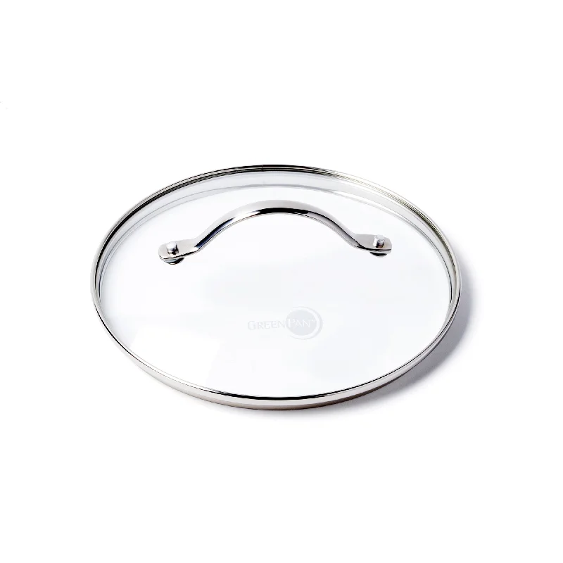 Microwave-safe glass dishes-GreenPan Glass Lid - 8"