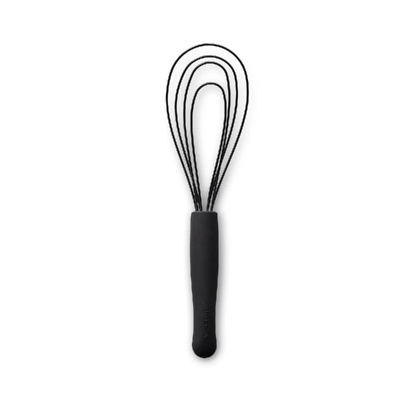 Portable plastic picnic sets-Premiere Silicone Flat Whisk | Black