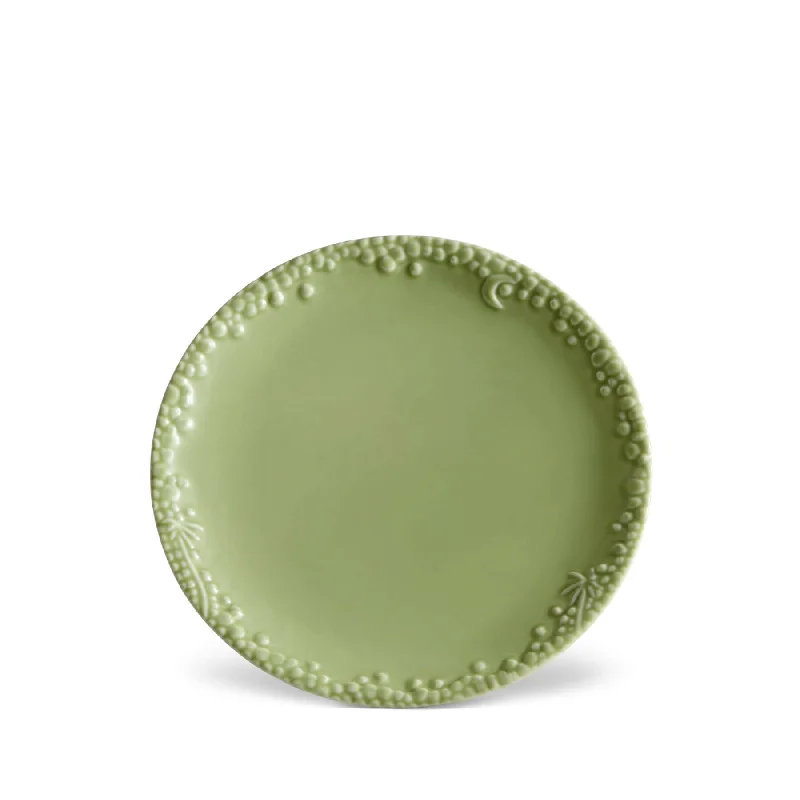 Modern porcelain salad plates-Haas Mojave Dessert Plate - Matcha