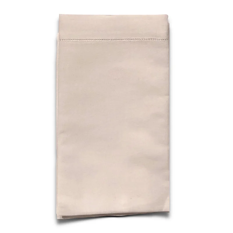 Elegant silver-plated cutlery-White Linen Hemstitch Napkin