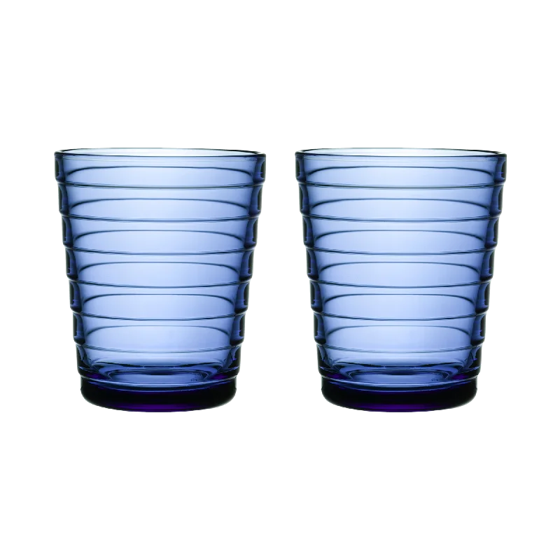 Custom engraved tumblers-iittala Aino Aalto Ultramarine Blue Medium Tumbler (Set of 2)