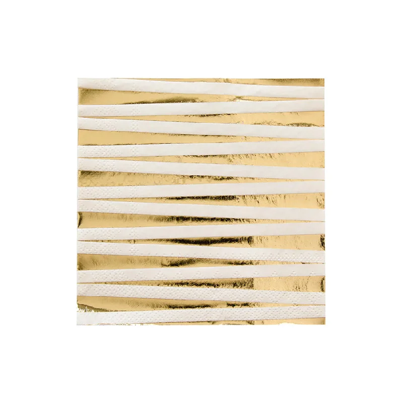 Lightweight bamboo cutlery-Gold Foil Dapple Cocktail Napkins 5" | 20ct