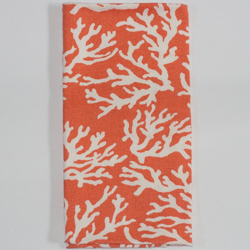 Minimalist stainless dinner sets-Coral Reef Napkin