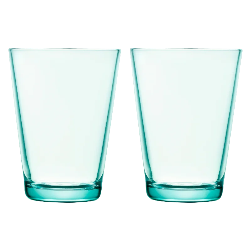 Double-insulated travel tumblers-iittala Kartio Water Green Large Tumbler (Set of 2)