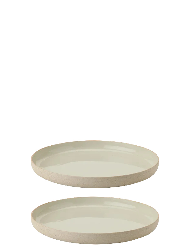 Microwave-safe ceramic bowls-Emma plate Ø 7.48 in 2 Pcs