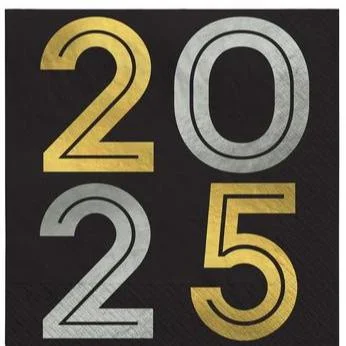 Modern glass dinner trays-New Year's Eve Bubbly This Way Paper Lunch Napkins, 6.5" | 100 ct