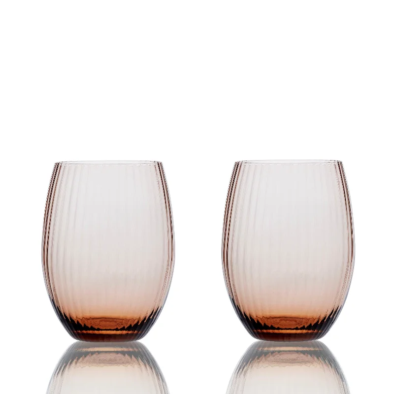 Double-insulated travel tumblers-Quinn Amber Tumblers