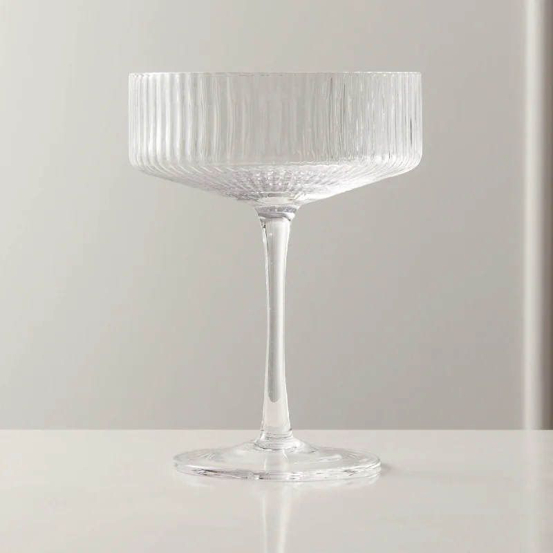 Hand-painted glass tumblers-Martini Glass