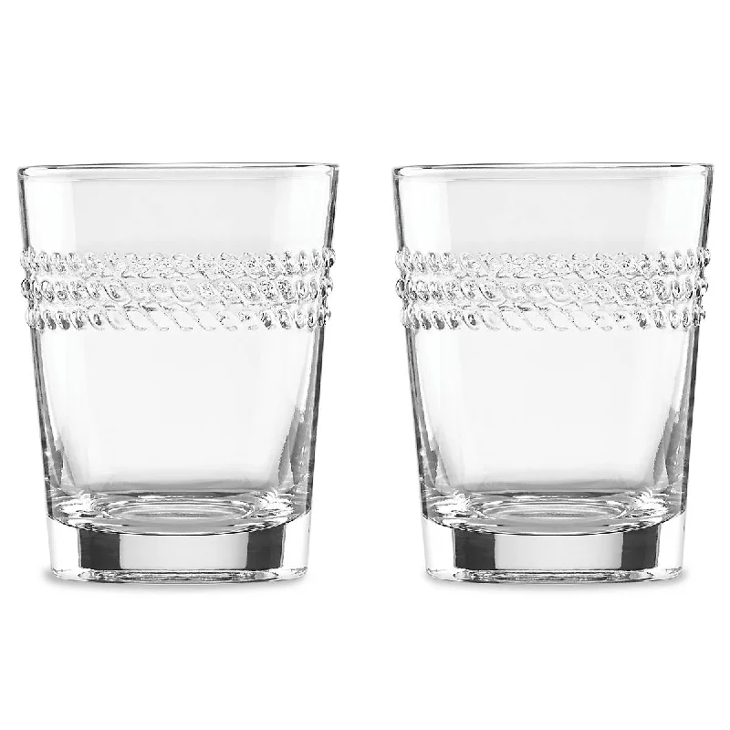 Heavy-duty plastic party cups-Wickford 2-Piece Double Old Fashioned Glass Set