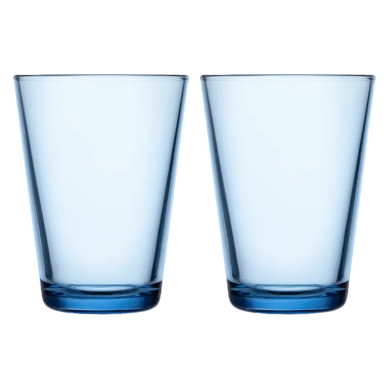 Stackable ceramic drinking cups-iittala Kartio Aqua Large Tumbler (Set of 2)