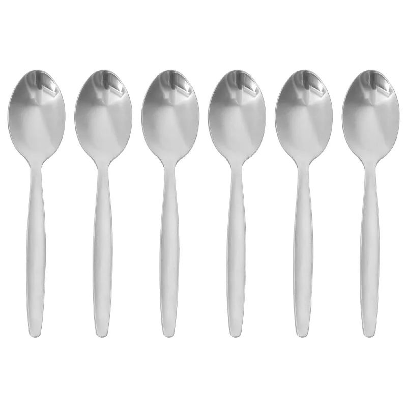 Rustic clay baking dishes-Classic Stainless Steel Teaspoons - Pack of 6 - By Argon Tableware