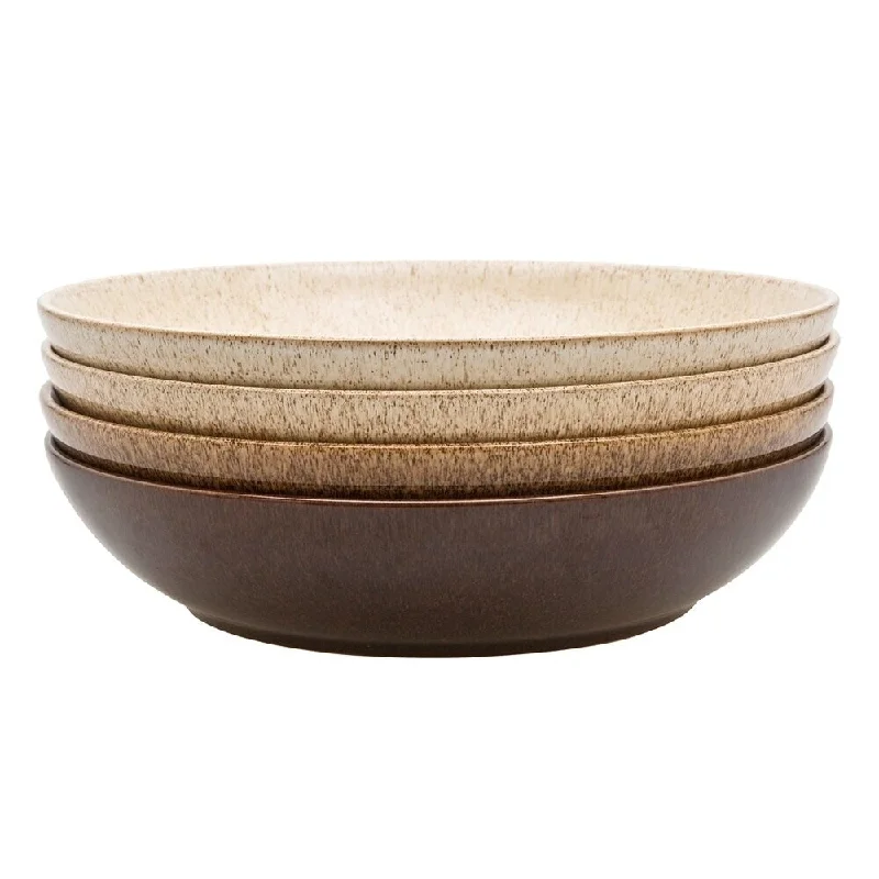 Lightweight melamine bowls-Denby Studio Craft Set of 4 Pasta Bowls