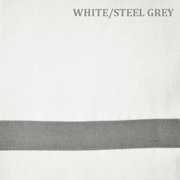 White & Steel Grey