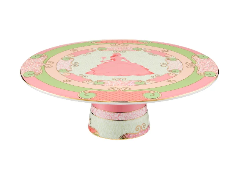 Shatterproof glass tumblers-Maxwell & Williams Wicked Pink Goes Good With Green Footed Cake Stand 28cm Glinda