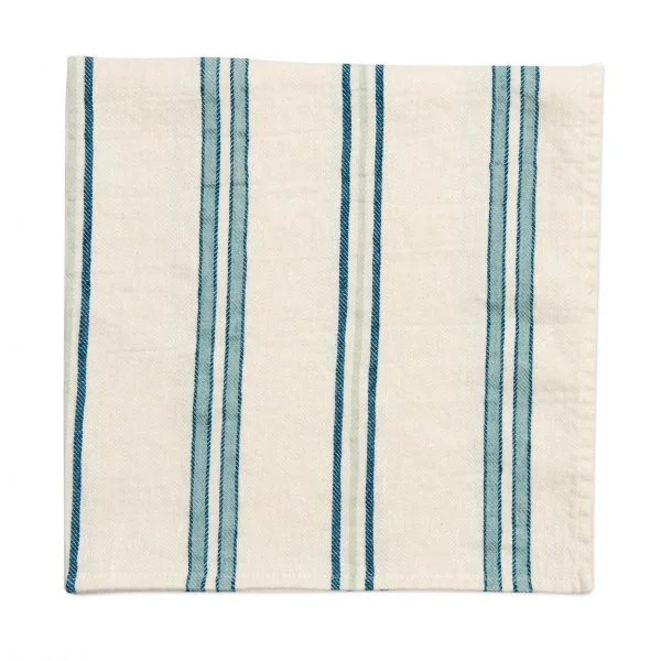 Lightweight melamine bowls-Bistro Stripe Dinner Napkins