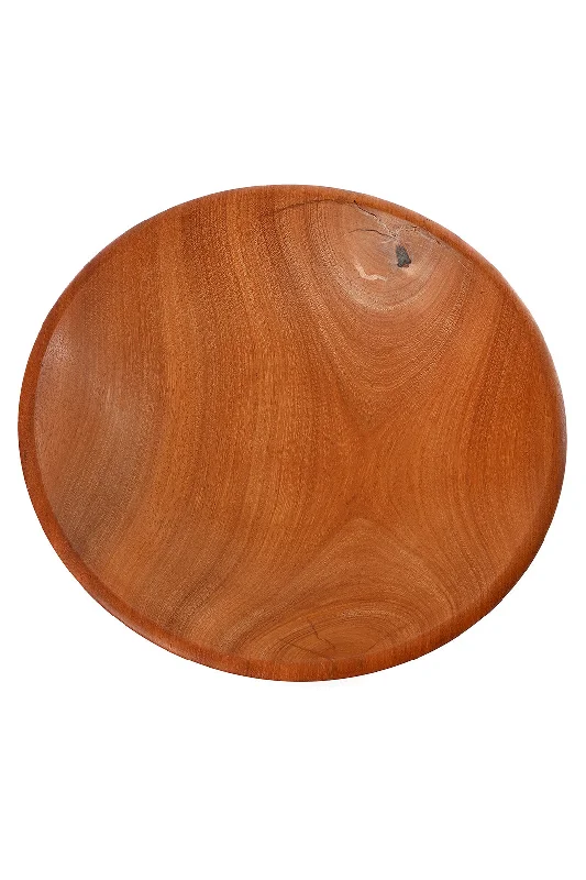 Festive Christmas tableware-<i>Imperfect:</i> Medium Mahogany Wood Salad Bowl from Zimbabwe