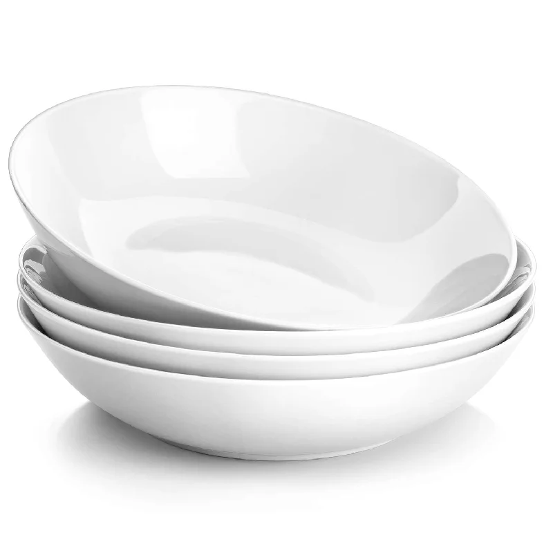 Microwave-safe ceramic bowls-Pasta Bowls 30oz Set of 4