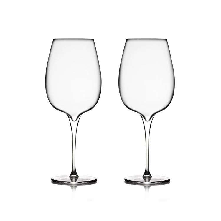 Frosted glass drinking cups-Vie Cabernet Wine Glasses Set of 2