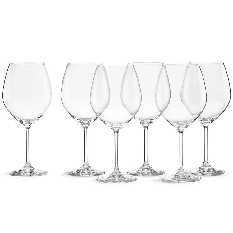 Stylish rose gold tumblers-Tuscany Classics Red Wine Glass Set, Buy 4 Get 6