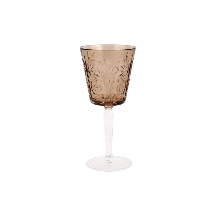 Double-walled insulated mugs-Barocco Tortoise Wine Glass