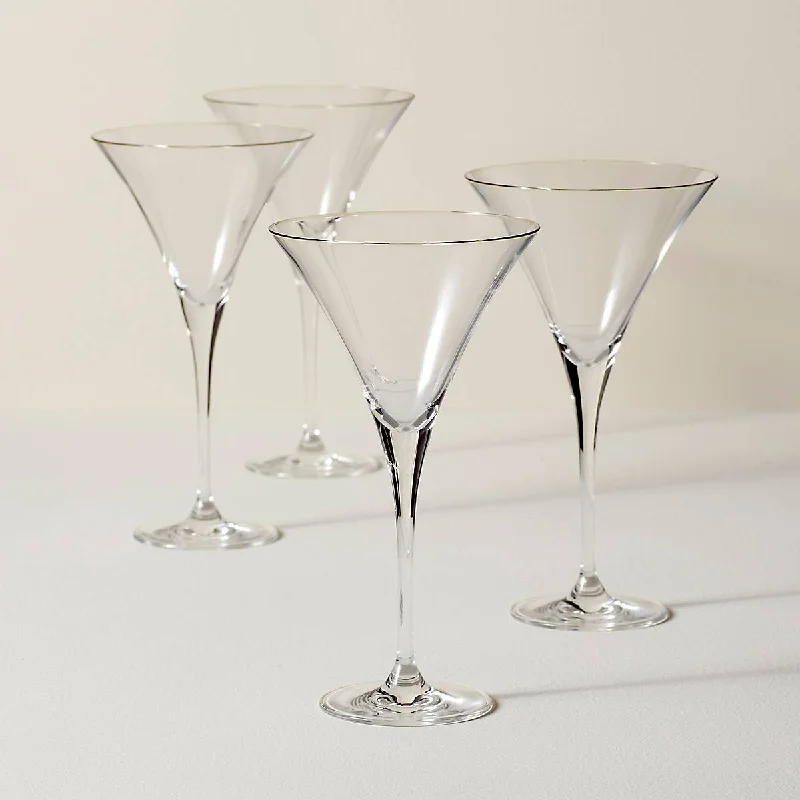 Small ceramic cappuccino cups-Tuscany Classics 4-Piece Martini Glass Set