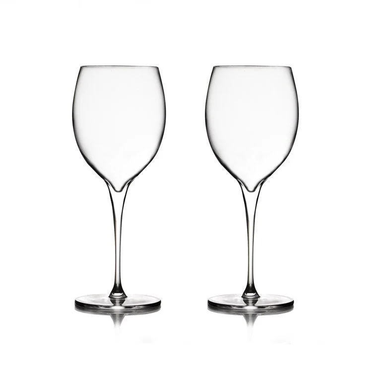 Frosted acrylic tumblers-Vie Chardonnay Wine Glasses Set of 2